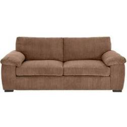 B&Q Jumbo Cord 3 Seater Coffee Sofa