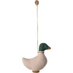 Maileg Duck Beige/Dark Green Weihnachtsbaumschmuck 7cm