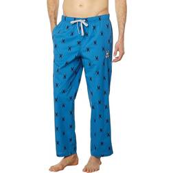 Psycho Bunny Mens Woven Poplin Lounge Pants - Yale Blue