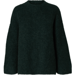 Selected Femme Gabella Oversized Striktrøje - Grøn