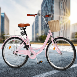 Moasis 26 Inch Beach Cruiser Bike Pink