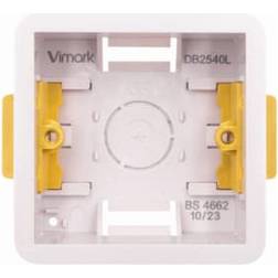 Vimark 1 Gang Dry Lining Box 35 mm White