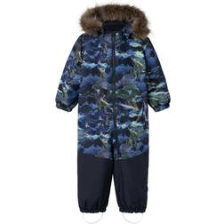 Name It Funktionsanzug 'NMMSNOW10' - Navy/Saphir/Pastellgrün/Weiß