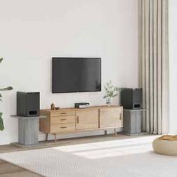 vidaXL Speaker Stands 2 Pcs Grey Sonoma 30 x 30 x 40 cm