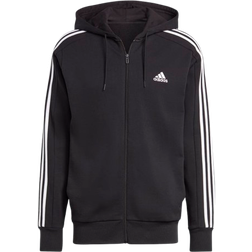 Adidas Essentials French Terry Full-Zip Hoodie - Black/White