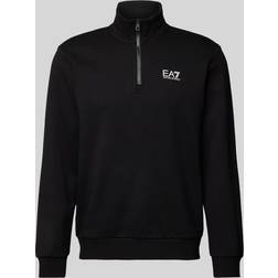 EA7 EA7 Mens 1/2 Zip Sweatshirt - Black