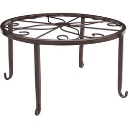 At Home Large Copper Colored Metal Star Plant Stand