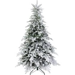 Homcom Bushy Snow Green and White Christmas Tree 182.9cm