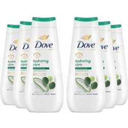 Dove Body Wash Hydrating Care 24H 6 x 400 ml - White