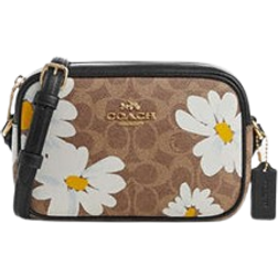 Coach Mini Jamie Camera Bag In Signature Canvas With Floral Print - Gold/Tan Multi