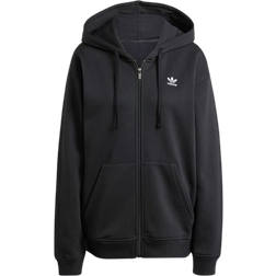 Adidas Women Essentials Full Zip Fleece Hoodie - Black