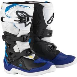 Alpinestars Tech 3S Crossstøvler - Hvid/Sort/Enamel Blå Unisex, Børn