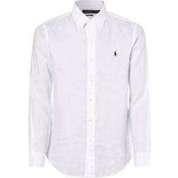 Polo Ralph Lauren Linen Long Sleeve Shirt - White