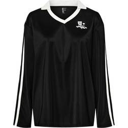 Pieces Pcgrace Ls Polo Shirt - Black/Bright White