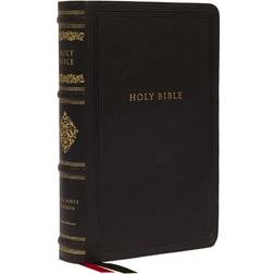 KJV Large Print Reference Bible, Black Leathersoft, Red Letter, Comfort Print, Thumb Indexed (Sovereign Collection) Holy Bible, King James Version