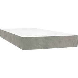 vidaXL Pocketresårmadrass Ljusgrå 90 x 210 x 20 cm Resårbotten