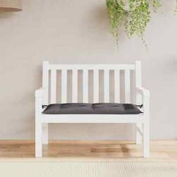 vidaXL Bänkdyna för Trädgården Antracit 110x50x7 cm Trädgårdsbänk