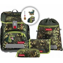 Step by Step Cloud School Bag Set - Dino Torex Green