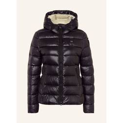 Black Hooded Winter Jacket - Black