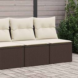 vidaXL Sofasæt 4 Dele Med Hynder Polyrattan - Brun Loungesæt