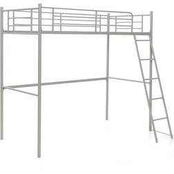Costway Metal Loft Bed with Integrated Ladder