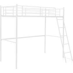 Costway Metal Loft Bed with Integrated Ladder