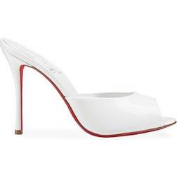 Christian Louboutin Bridal Me Dolly Patent Leather Mules - White