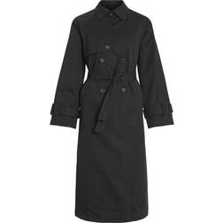 Vila Klassisk Trenchcoat - Sort