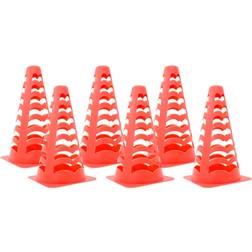 vidaXL Fotbollskoner 6 St Stapelbara Orange 13x13x22.5 cm