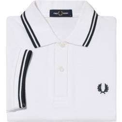 Fred Perry Twin Tipped Polo - White