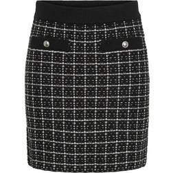Pieces Nederdel Pcnilja Hw Knit Skirt - Black