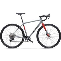 Wilier Triestina Jareen Gravel Bike Shimano GRX 12S 700mm 2025 - Grey / Red / Black Glossy Unisex