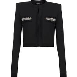 Balmain Cardigan mit Kristallen - Damen - Schwarz