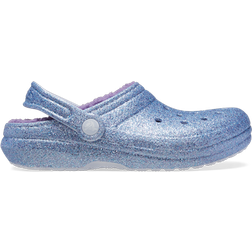 Crocs Kid's Classic Lined Glitter Clog - Frosted Glitter