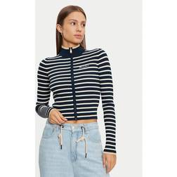 Tommy Jeans Pullover DW0DW19835 Dunkelblau Slim Fit - Bleu