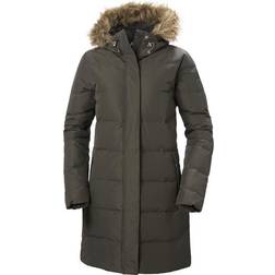 Helly Hansen Women's Aden Down Long Parka - Beluga Green
