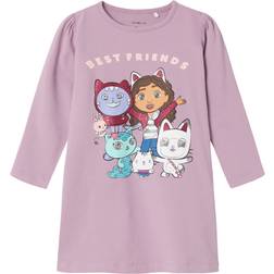 Name It Lavender Mist Nenna Gabby's Dollhouse Natkjole - Str. 92