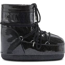 Moon Boot Icon Low Glitter Boots - Black