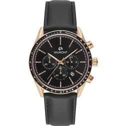 Valmont Chrono V01.103.35.02.00 Herre 42 mm Analog Kvarts Black 22 mm