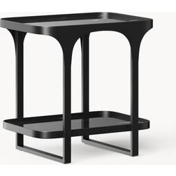 Westwing Collection Bella Black Bedside Table 40x55cm