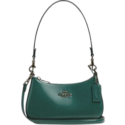 Coach Teri Mini Crossbody Bag - Novelty leather/Qb/Emerald Green