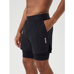 Björn Borg 2 In 1 Shorts Herren - Schwarz