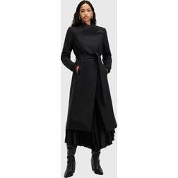 AllSaints Riley Wool Blend Coat - Black