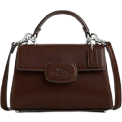 Coach Eliza Mini Top Handle Bag - Smooth Leather/Silver/Maple