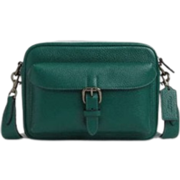 Coach Warner Crossbody Bag - Pebbled Leather/Gunmetal/Emerald