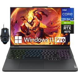 Lenovo Legion Pro 5i Gaming Laptop, 16-inch WQXGA 240Hz Display, Intel 24-Core i9-13900HX, 64GB DDR5 RAM, 1TB SSD, NVIDIA GeForce RTX 4070, Backlit Keyboard, HDMI, Wi-Fi 6, Windows 11 Pro