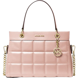 Michael Kors Susan Medium Quilted Leather Satchel - Soft Pink