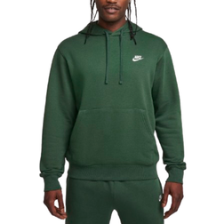 NIKE Sportswear Club Fleece Pullover Hoodie - Fir/White