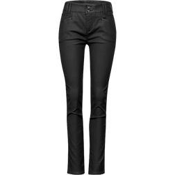 Street One Women's Slim Fit Coated Pants - Black
