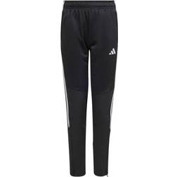 Adidas Junior Tiro 23 Club Winterized Tracksuit Bottoms - Black/Halo Silver (IA5364)